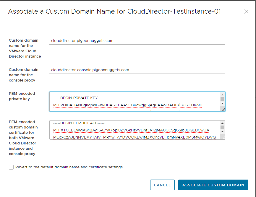 Create Certbot Wildcard certificate. alt text